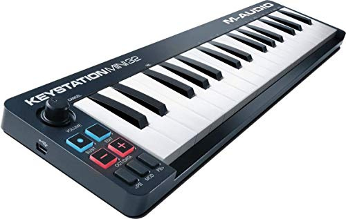 M-Audio Keystation Mini 32 MK2 - Tastiera Controller MIDI USB Portatile e Leggera con 32 Tasti Sensibili alla Dinamica, Ignite e Ableton Live Lite