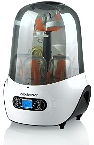 Baby Brezza Baby Bottle Sterilizer and Dryer Machine – Electric Steam Sterilization - Universal Fit - Pacifiers, Glass, Plastic, and Newborn Feeding Bottles