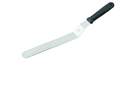 Silikomart | Spatola Angolare in Acciaio Inox con Manico in Plastica | Ideale per Dolci e Creme, Misure 38 cm, Made in Italy