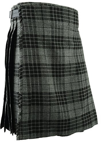 Hamilton Kilts herr kilt grå skotsk traditionell Highland klänning kjol