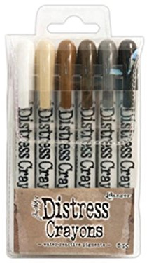 Ranger TDBK47926 Tim Holtz Distress Crayon Stifte-Set Nr 6, Synthetic Material, mehrfarbig, 14.2 x 8.6 x 1.8 cm