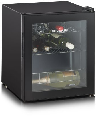 Severin KS 9889 Cantinetta, Capacità di 15 Bottiglie da 0,75 l, Temperatura Regolabile 4-18°C, Nera