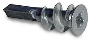 Sysfix 2191000 HZK-Tassello di Fissaggio autotalagante per pareti in cartongesso, Metallico, 6 x 37 mm, Set di 100 Pezzi
