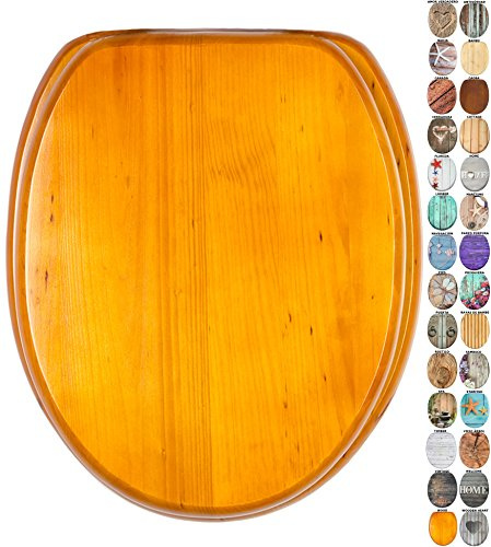 Sanilo Tapa de inodoro, gran selección de atractivos asientos para WC de madera y duradera (Wood)
