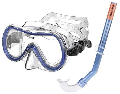 Seac Set Salina Snorkelmask och rör för vuxna, barn och tonåringar