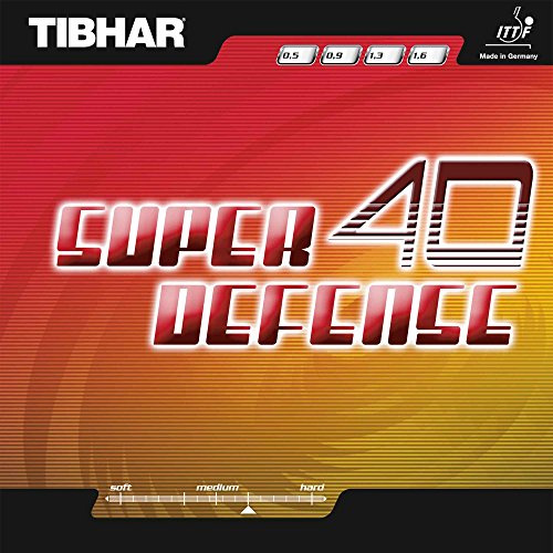 Tibhar Belag Super Defense 40, schwarz, 0,9 mm