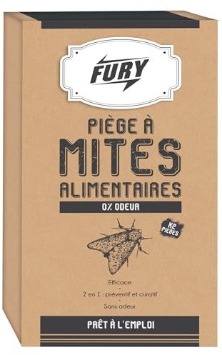 'FURY Insecticide Piège Mite Alimentaire' (2 pièges inclus)