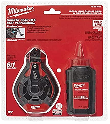 Milwaukee ELEC Tool 48-22-3986 Bold Line Chalk Reel