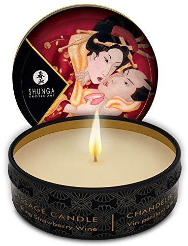 SHUNGA MINI CANDLE MASSAGE CARESS NACH WEIN KERZENSCHEIN 30ML