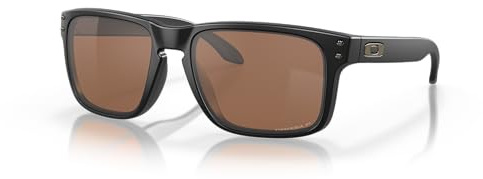 Oakley Men's Holbrook 9102D7 Sunglasses, Black (Matte Black), 55