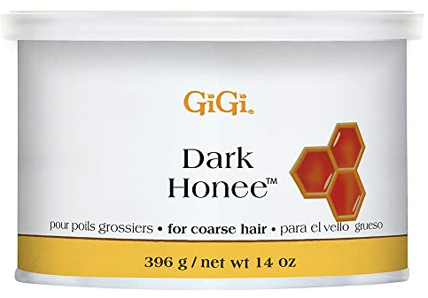 GiGi Dark Honee Soft Wax for Hair Removal, Removes Thick to Coarse Hair, Ideal for Normal to Dry Skin, Face & Body Wax for Men & Women, 14 oz