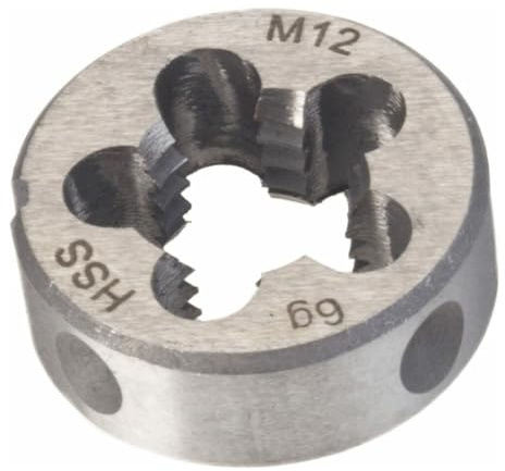 HAZET Schneideisen 849AG-M12, Gewinde-Schneideisen für Außengewinde | 20 g, Gewinde M 12 x 1,75, Antrieb 270160 Gewindeschneider, 270140 Schraubenausdreher , Mutternsprenger , Gewindereparatur,