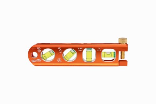 Swanson Tool Co TL041M 6 Inch Savage Magnetic Billet Torpedo Level with Brass Pipe Clamp, 6 Inches and 15 Centimeters Orange