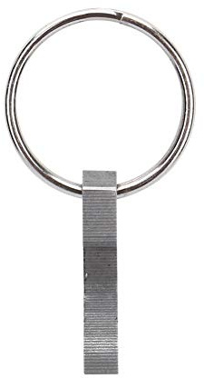 Yosoo 2 Pcs Edelstahl Mini Flat Bier Flaschenöffner Outdoor Pocket Schlüsselanhänger Ring Werkzeug Camping