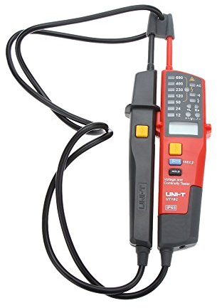 Uni-T UT18C Spannungs- und Durchgangsprüfer mit LCD/LED-Anzeige, Date Hold RCD Test