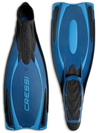 Cressi Reaction Pro - Aletas, Color Azul, Talla 42-43
