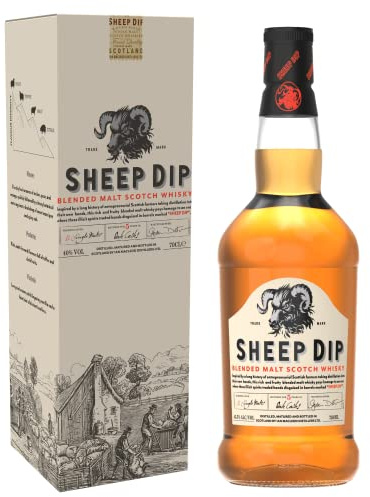 Sheep Dip Blended Malt Whisky with Gift Box 70cl | 40% ABV | Small Batch, Handcrafted Premium Blended Malt Whisky | Balanced and Fruity | Ideal for Gifting