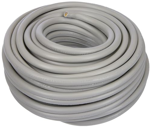 Electraline 20607088- Matassa di cavo 25 metri, colore: Grigio