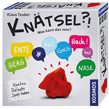 Kosmos 690892 - Knätsel - Kneten, Rätseln, Spaß haben, kreatives Ratespiel: wer erkennt die Figur aus Knete?, Familienspiel ab 10 Jahre, lustiges Geschicklichkeitsspiel
