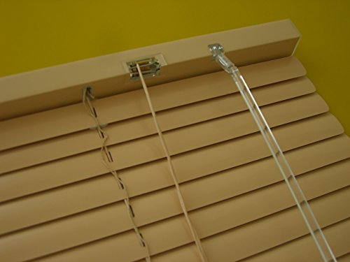 Alu Jalousie Beige - Breite 50 bis 240 cm - Höhe 130/160 / 220 cm - Tür Fenster Rollo Jalousette Aluminium Fensterjalousie Lamellen Metall (240 x 160 cm)