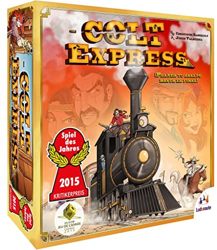 Ludonaute | Colt Express | ¡Planea tu Asalto Hasta el Final! | Juego de Mesa para Adultos y Familias | A Partir de 10 Años | De 2 a 6 Jugadores | 35 Minutos por Partida | Español