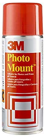 3M PhotoMount Adhesivo en Spray Permanente al Secarse, 1 Bote de 400 ml