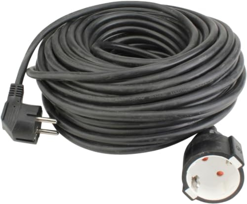 UNITEC Schuko-Verlängerung H05VV-F 3G 1,5 mm², 25m, schwarz