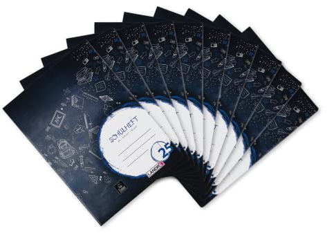 Landré Schulheft A4, 16 Blatt, Lineatur 25, liniert mit Rand, 10 Stück