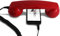 OPIS 60s MICRO hEar for Android&PC: Retro Handset for use with mobile phone and hearing aid (red)