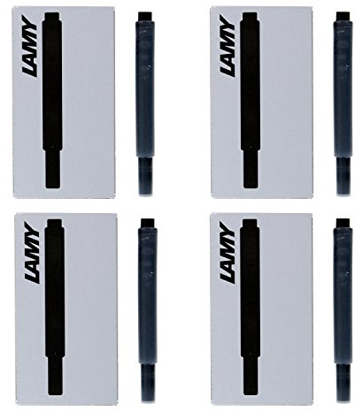 Lamy Fountain Pen Ink Cartridges, Black Ink, Pack of 20 (LT10BKB)