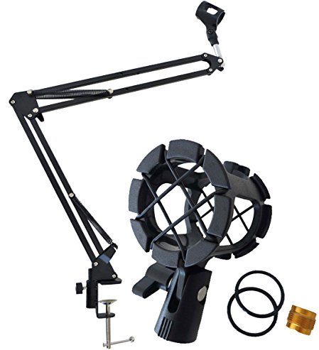 Keep Drum nb35 microfono treppiede da tavolo Microfono Braccio girevole Arm + pcmh-1 ragno elastico supporto per personal communication