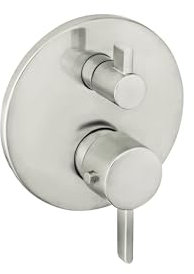 hansgrohe Ecostat Modern Thermostatic Shower Valve Trim with Temperature Control in Brushed Nickel, 04230820