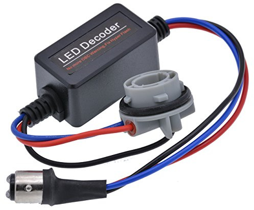 KATUR Auto-LED-Decoder 1157(BAY15D) 7528 Canbus Warn-Fehlerunterdrücker Blinker-Licht-Lampe Anti-Flacker-Lastwiderstand-Set (2 Stück)