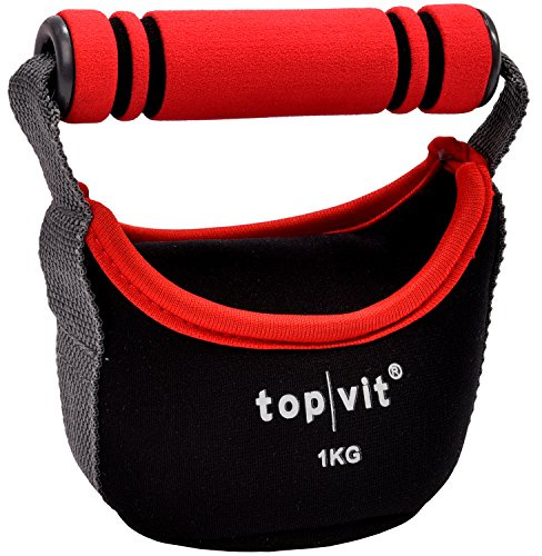Kettlebell soft I weiche Kettle Bell aus reißfestem Neopren I Kugelhantel, Schwunghantel I weiches Material ideal für das Heimtraining I 1-5 kg