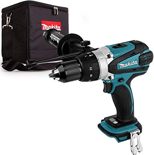Makita DHP458Z 18V Li-ion Cordless Combi Drill Body with Makita Cube Bag