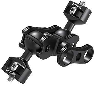 SMALLRIG Articulating Magic Arm Camera Monitor Arm with Double Ball Heads (1/4 Screw) for Field Monitor, LED light, Audio Recorder - 2070