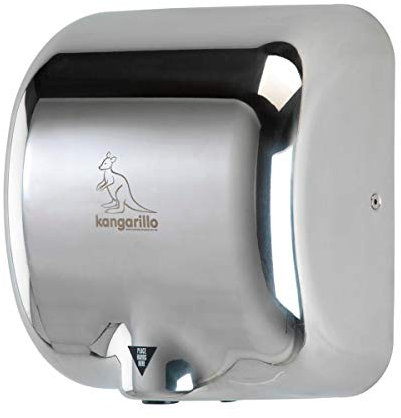 Handy Dryers Kangarillo Hand Dryer Silver, Polished Stainless Steel, 29.5 x 32 x 17 cm