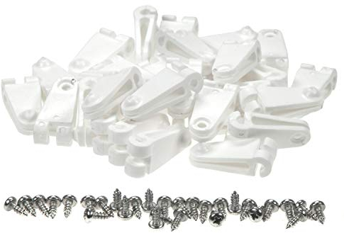 sunprotect 12589 Laufhaken, Zubehör für Seilspann-Markise/Sonnensegel/Sonnenschutz für Pergola Wintergarten Terrasse, weiß (10 x 10er Pack)