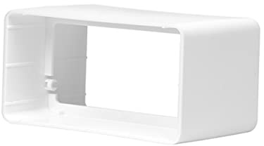 Repa Market 110 x 55/110 x 55 mm Raccordo collegamento per tubo rettangolare - ventilazione, riscaldamento, raffreddamento - Aerazione Rettangolari Canalina, Tubi - Aria Ventilazione Cucina, Bagno
