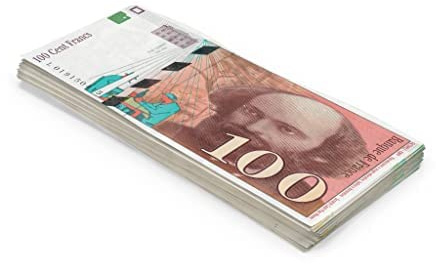 Scratch Cash 100 x ₣ 100 Franken Spielgeld (Reale Größe)