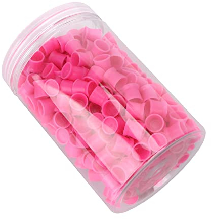 300pcs Tazza di Inchiostro del Tatuaggio, Tazza di Pigmento del Tatuaggio Usa e Getta in Silicone Cappucci di Colore Sopracciglio Eyeliner Labbro Occhio Pigmento del Tatuaggio Tazza Strumenti del