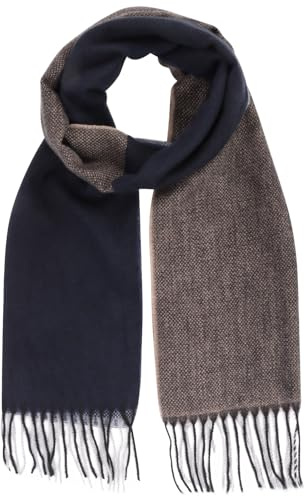 Schal Herren Herbst Winter Dunkelblau Blau Halstuch Herren schöner weicher Gemischt Schal Warm Plaid Schals Nackenschutz Halsumfang Winter Lange Schals für Männer,Checker-Farbabstimmung,180 × 35cm