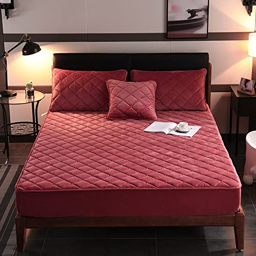 HAIBA kuschel bettlaken spannbettlaken Bohnen Paste 90x200cm+30cm Premium warme Tagesdecken kuschelige Cashmere-Touch Bettlaken Jersey Fleece Spannbetttuch Bett Flauschiges Laken