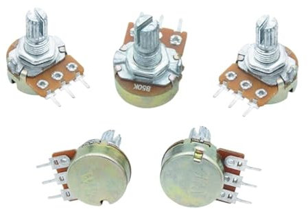 5Pcs WH148 3Pin 15mm 1K 2K 5K 10K 20K 50K 100K 250K 500K 1M Welle Verstärker Dual Stereo Potentiometer B1K B2K B5K B10K B20K B50K (Size : 20K Ohm)