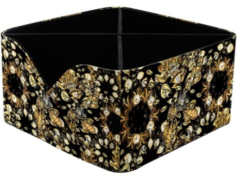 VAPOKF Gold Orient Ornament Schreibtisch-Organizer mit 4 Fächern, Stiftehalter, Stifteköcher, Aufbewahrungsbehälter für Schreibtisch, Schreibtisch-Aufbewahrung, Schreibwaren-Zubehör für Home Office