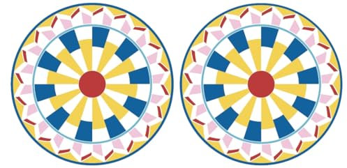 SET DE 2 DESSOUS D'ASSIETTE Ø 34,5CM EN POLYPROPYLENE GEOCROMIA