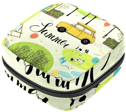 RODAILYCAY Damenbinden Aufbewahrungsbeutel für Damen, große Kapazität, Menstruationspad-Tasche, Sommer-Menstruationstaschen, Tampon-Sammelhalter, Geldbörse