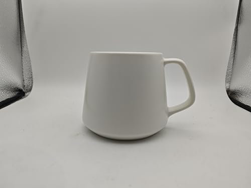 MIAMIO - Coffee Mugs Set of 4 / Large Ceramic Coffee Cups (420 ml) - Mug for Cappuccino, Tea, Espresso - Microwave and Dishwasher Safe - Luxe Collection (Black)