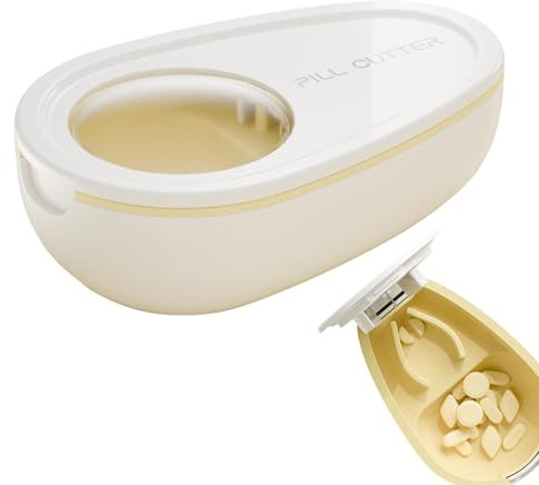 Tablettenteiler für Kleine Tabletten und Große Pillen, Tablettenschneider Pillenteiler Tabletten Teiler Tablettenspalter Pillenschneider Tablettenzerteiler Pill Cutter