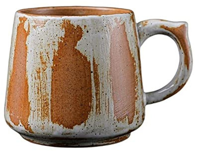 Regalo Di Tazza Tazza da caffè in ceramica ruvida fatta a mano Tazza da 360 ml di grande capacità retrò Tazza da bere in ceramica personalizzata perfetta for tè, latte, bevande calde Tazza Da Caffè Da